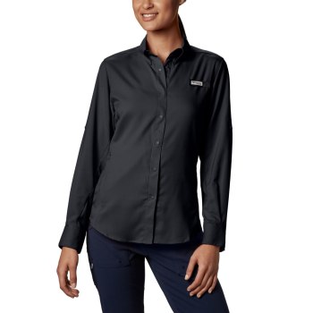 Columbia PFG Tamiami II Long Sleeve, Camisa Negros Para Mujer | 865240-ZKI